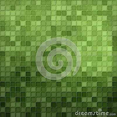 Green mosaic Stock Photo