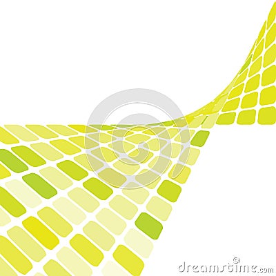 Green mosaic background Vector Illustration