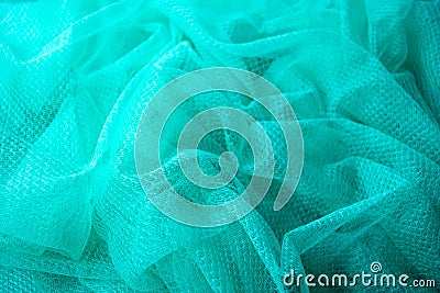 Green Mosquito net fabric abstract texture and background Stock Photo