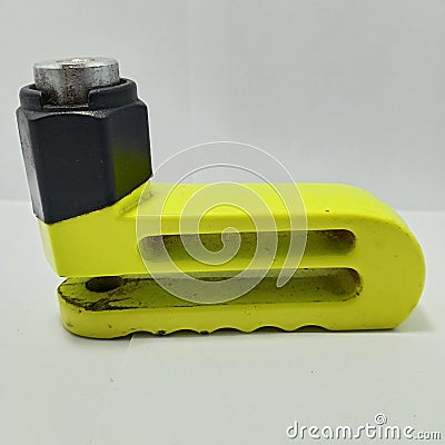 Landscape, walpaper, background, green motorcycle wheel safety lock highlighter Stock Photo