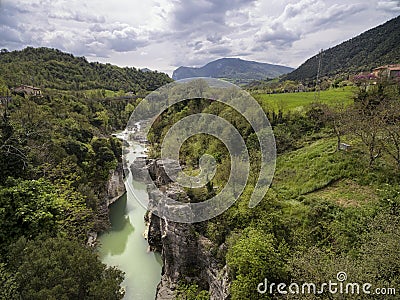 Furlo Gorge Urbino Italy Stock Photo