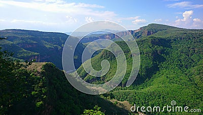 Green mountain in mexico the best place to bread freshing air Stock Photo