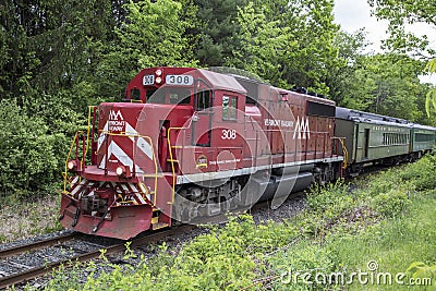 Green Mountain Railroad Editorial Stock Photo