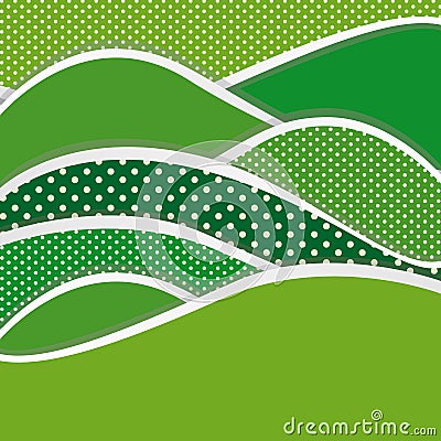 green mountains of different sizes icon Stock Photo