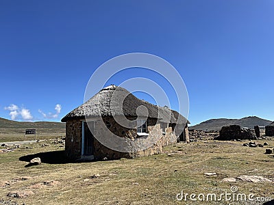 Green Mountains Drakensberg Sani Pass Lesotho Editorial Stock Photo