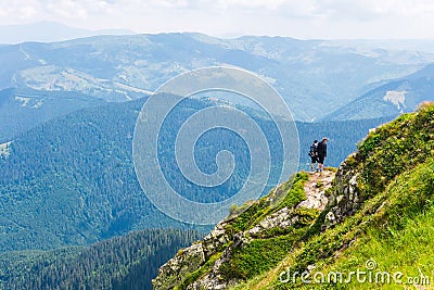 Green mountains of Ukraine, Carpathians Editorial Stock Photo