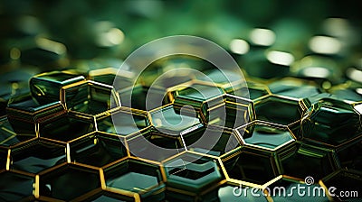 green nano carbon background Stock Photo
