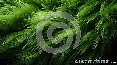 green nano Fiber background Stock Photo