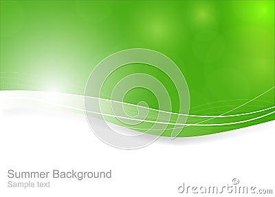 Green natural background Vector Illustration