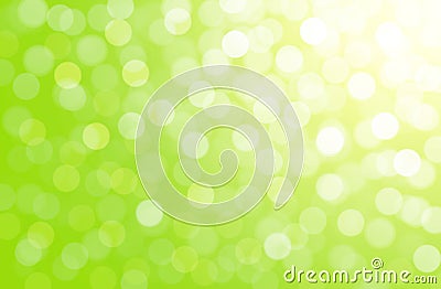 Green natural background, summer, spring, Easter, white circles, bokeh, light, light effect, gradient, green, yellow, white, Stock Photo