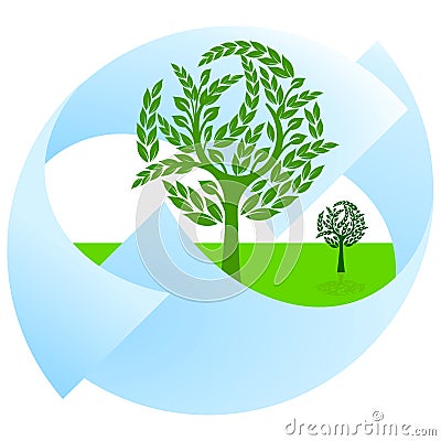 Green nature protection Vector Illustration