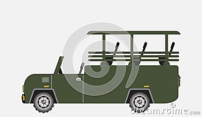 Green off road safari travel Stock Photo