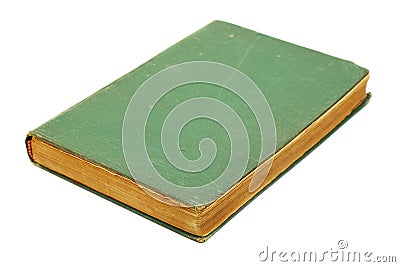 Green old book Stock Photo