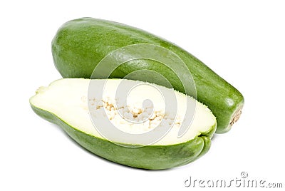 Green Papaya Stock Photo
