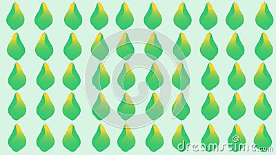 Green Papaya Fruits Pattern Background Image Stock Photo