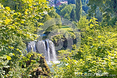 Green paradise of Rastoke waterfalls Stock Photo
