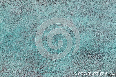Green patina of copper structure Stock Photo