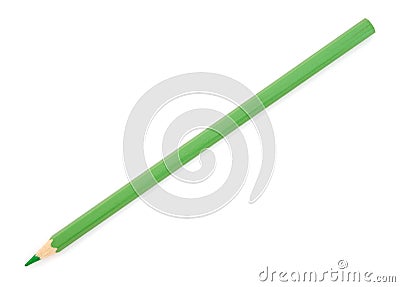 Green pencil Stock Photo