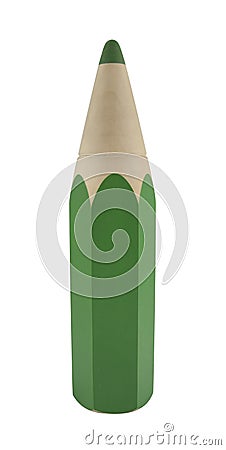 Green pencil Stock Photo