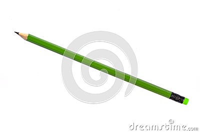 A green pencil. Stock Photo