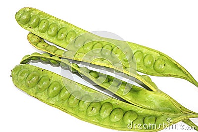 Green Petai Or Stinky Beans Stock Photo