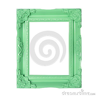 Green picture frames Stock Photo