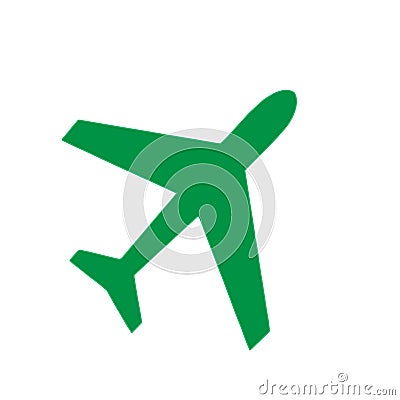 Green plane Stock Photo