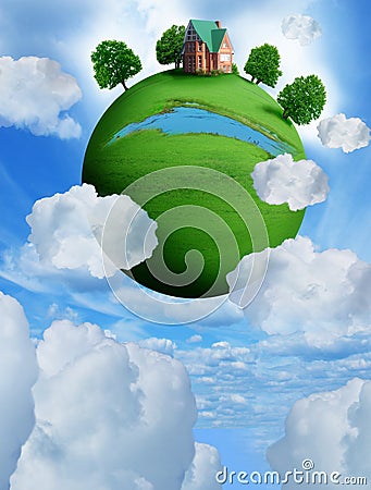 Green planet Stock Photo