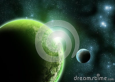 The Green Planet Stock Photo