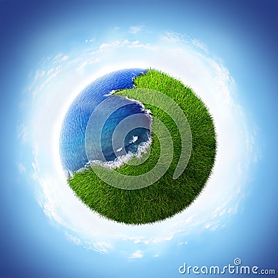 Green planet Stock Photo