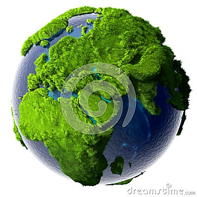 Green Planet Earth Stock Photo