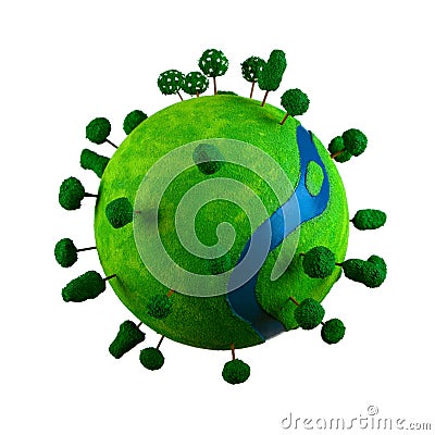 Green planet Stock Photo