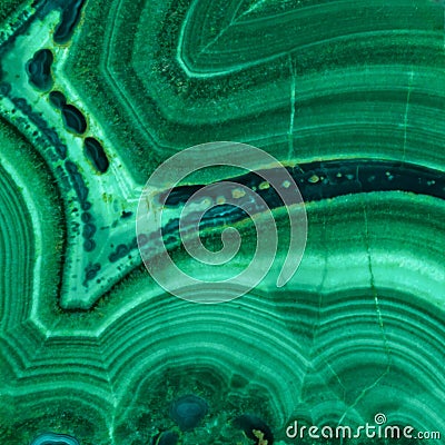 The green malachite. An ornamental stone. Photo texture. Macro Stock Photo