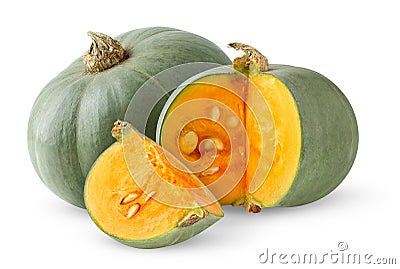 Isolated pumpkins Stock Photo