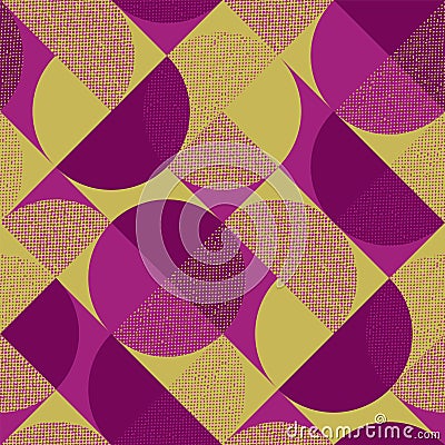 Green and purple contrast seamless pattern Vector Illustration