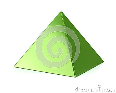 Green pyramid Cartoon Illustration