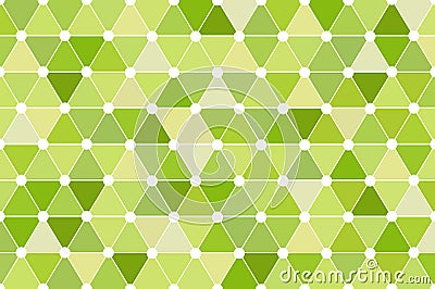 Green Quincunx Seamless Triangle Pattern Vector Illustration