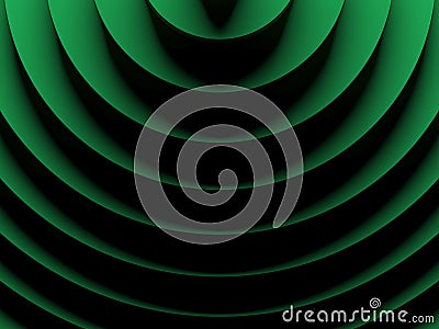 Green radial abstract background for Cartoon Illustration