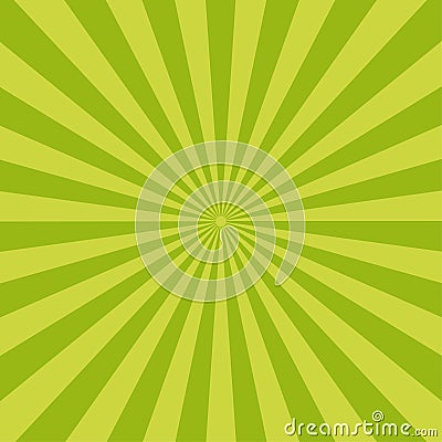 Green radial burst. Vibrant gradient design. Nature dynamic energy. Vector illustration. EPS 10. Vector Illustration