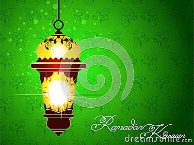 Green Ramadan Background Vector Illustration