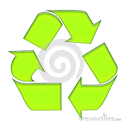 Green recycle Stock Photo