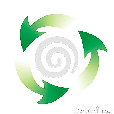 Green recycle symbol Vector Illustration