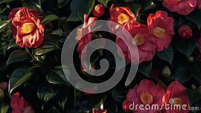 Floral brush art composite art backgrounds Stock Photo