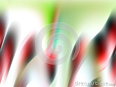 Green red fluid playful geometries background, graphics, abstract background and texture Stock Photo