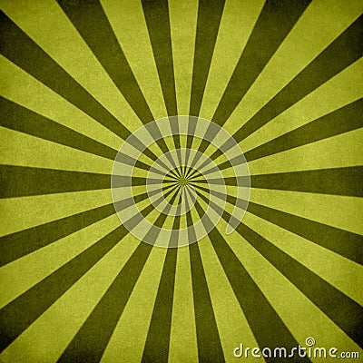 Green retro sunburst Stock Photo