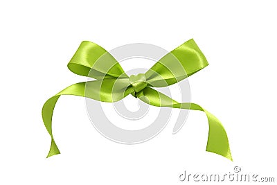 Green ribbon Stock Photo