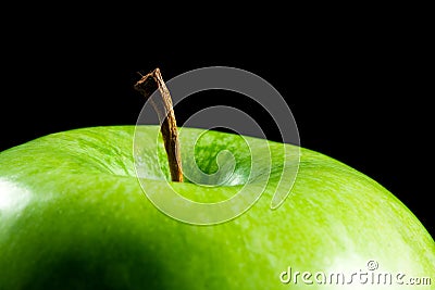 Green ripe apple Stock Photo