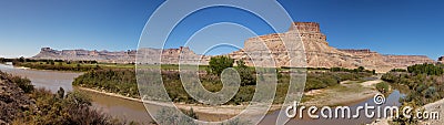 Green River at Little Hole, Utah Stock Photo