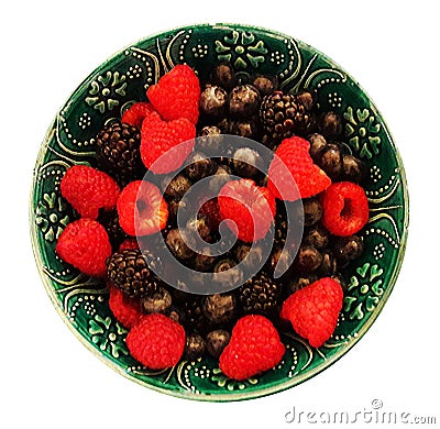 Summer berry mix Stock Photo