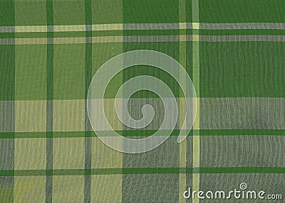 Green Scottish tartan Stock Photo